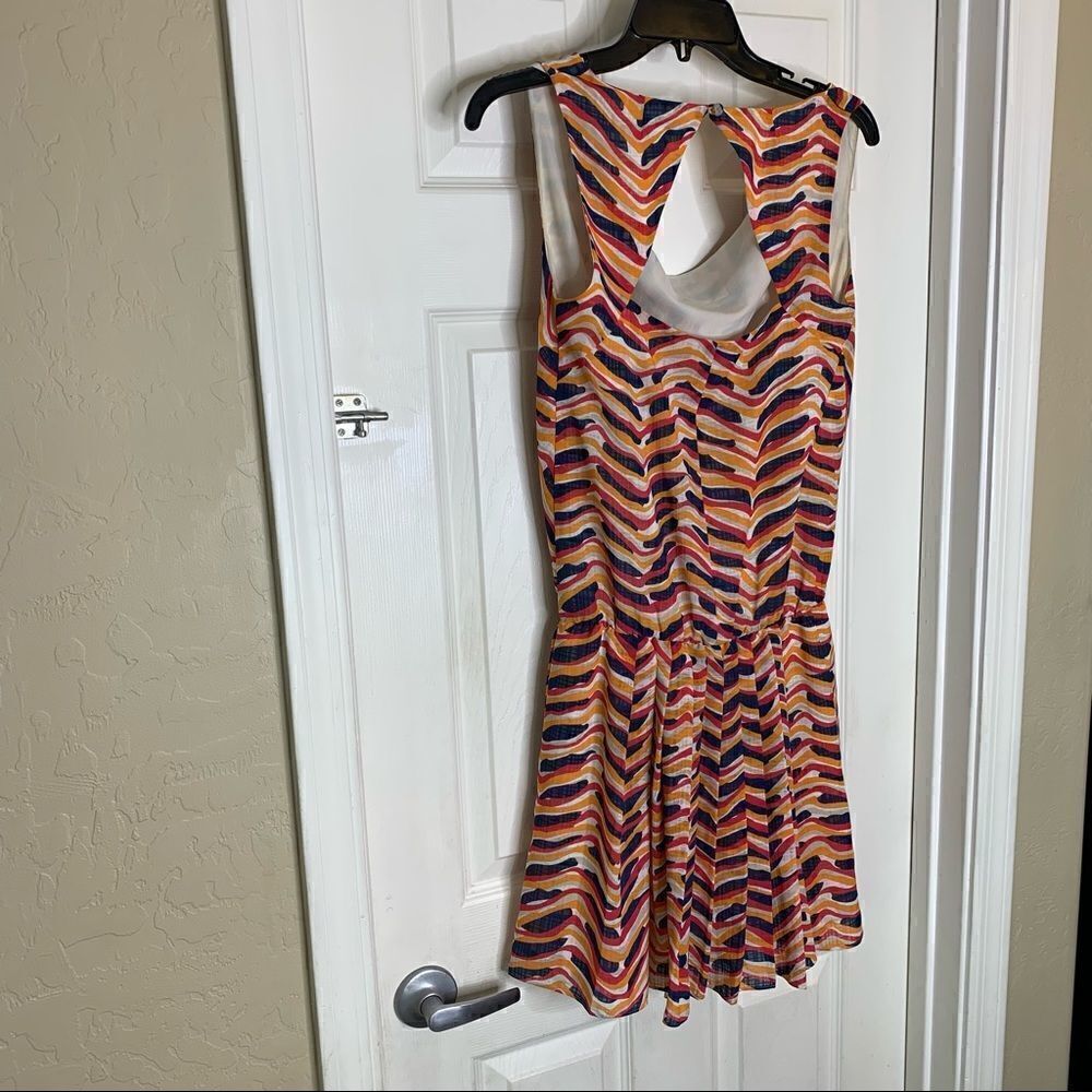 DKNY Orange Wave Pattern Dress Size 0 - Picture 6 of 10